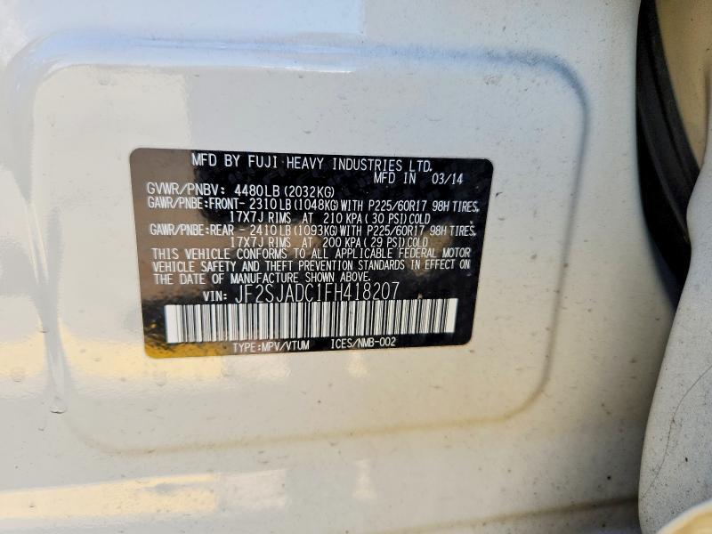 2015 SUBARU FORESTER 2.5I PREMIUM — Фото 13 из 13
