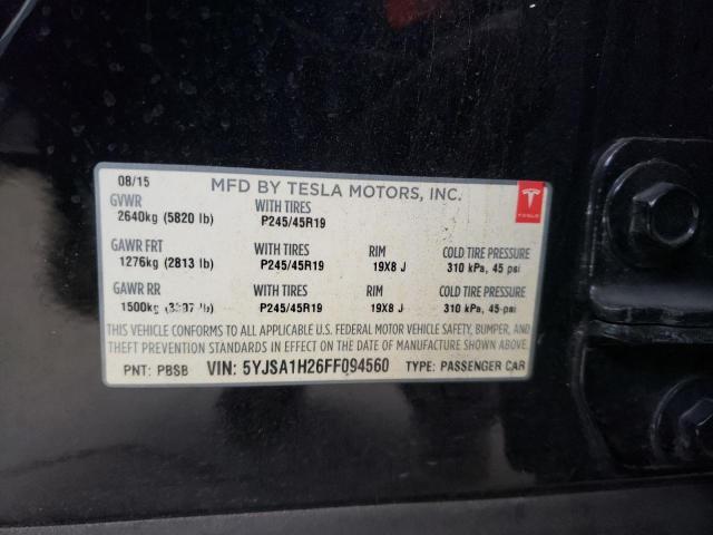 2015 TESLA MODEL S 85D — Фото 12 из 12