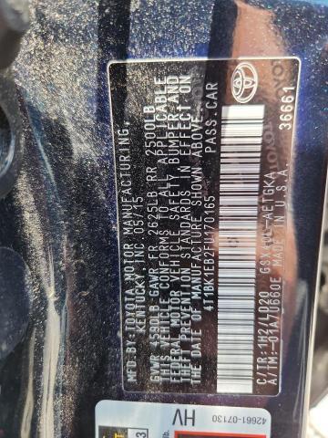 4T1BK1EB2FU170165 2015 TOYOTA AVALON photo no. 12