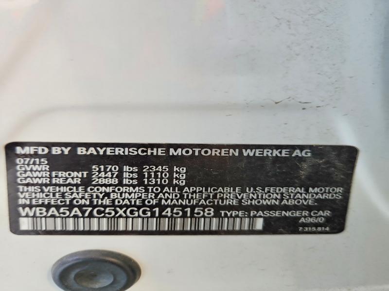 2016 BMW 528 XI — Фото 12 из 12