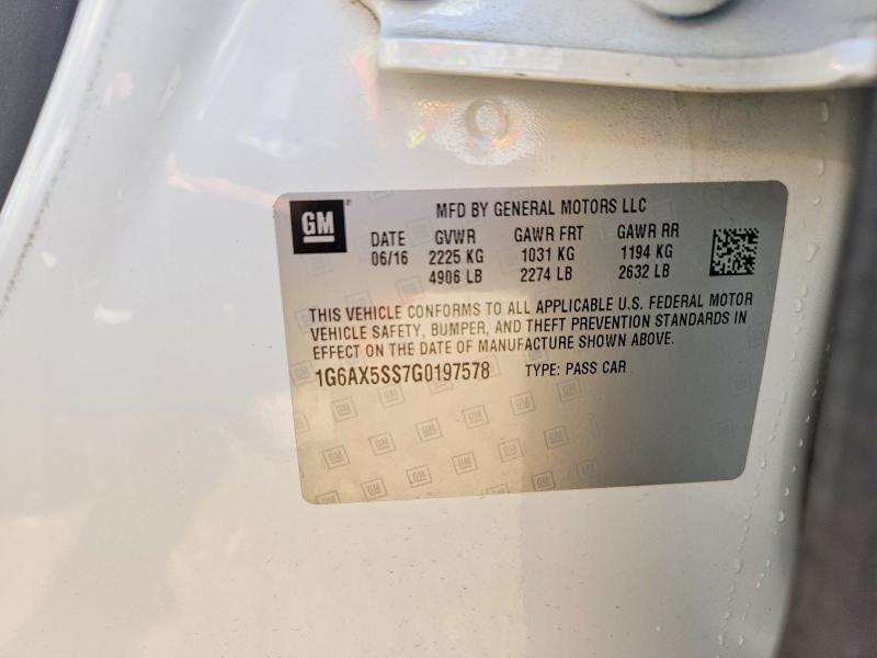 1G6AX5SS7G0197578 2016 CADILLAC CTS photo no. 12