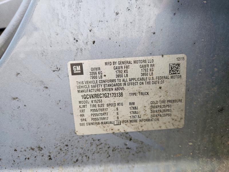 1GCVKREC7GZ173138 2016 CHEVROLET SILVERADO photo no. 12