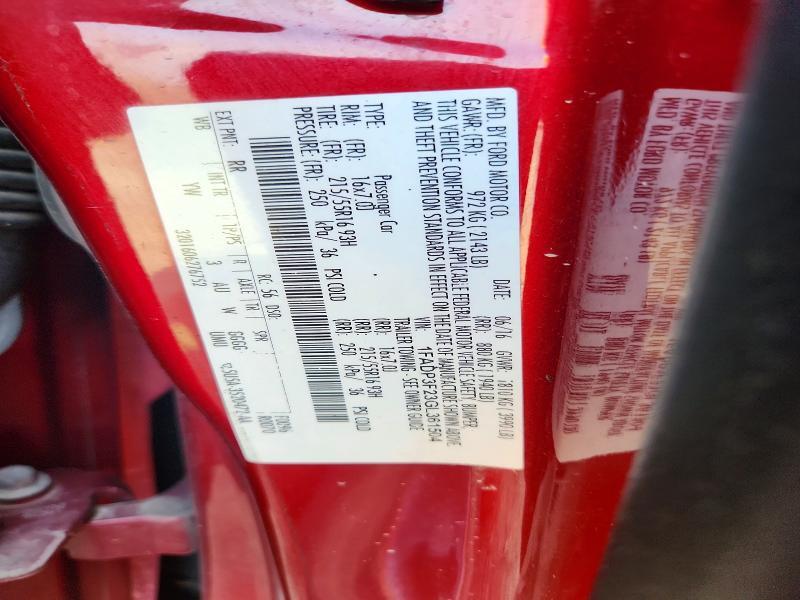 1FADP3F23GL361504 2016 FORD FOCUS photo no. 12