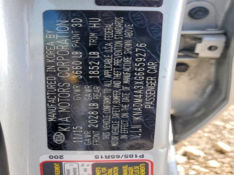 KNADM4A3XG6659276 2016 KIA RIO photo no. 12