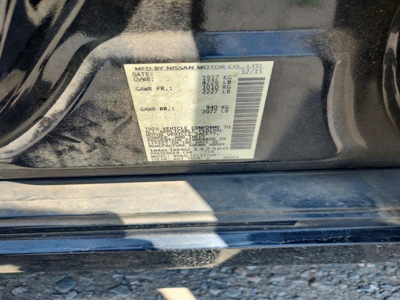 2016 NISSAN ALTIMA 2.5 SV — Фото 12 из 12