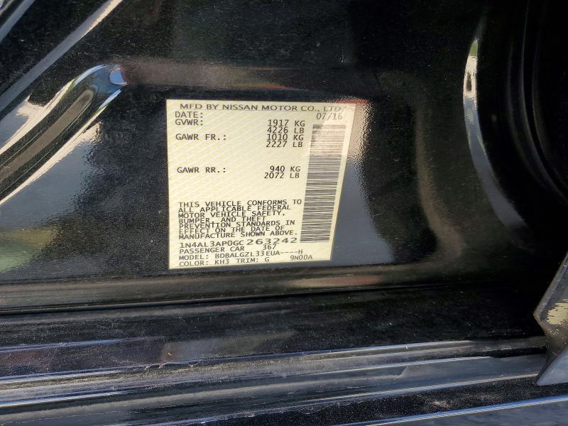 2016 NISSAN ALTIMA 2.5 S — Фото 12 из 12