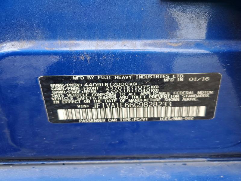 JF1VA1E66G9828233 2016 SUBARU WRX photo no. 12