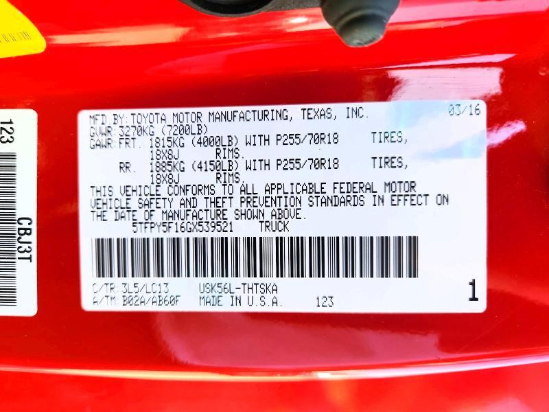 2016 TOYOTA TUNDRA SR — Фото 12 из 12