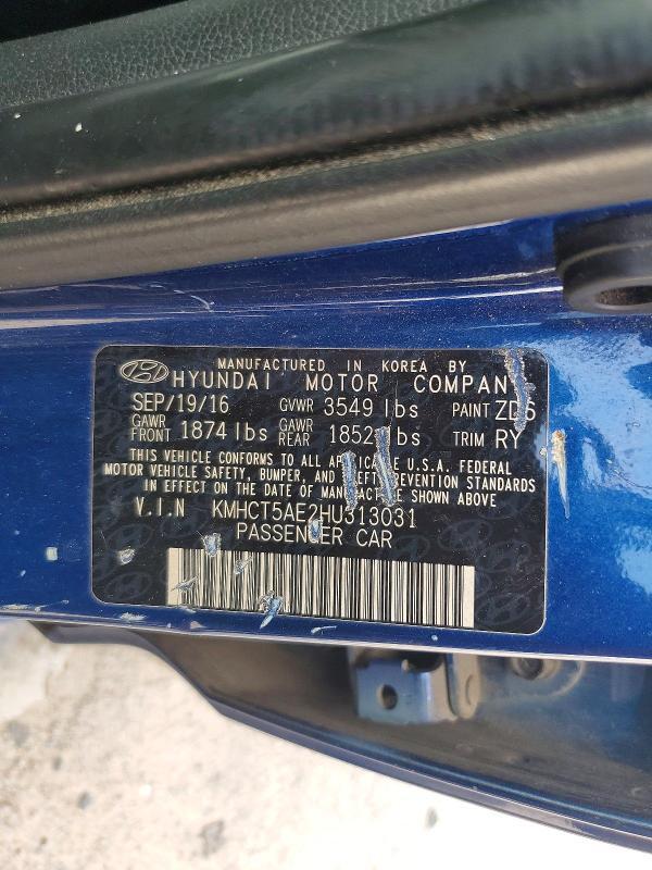 2017 HYUNDAI ACCENT SE — Фото 13 из 13