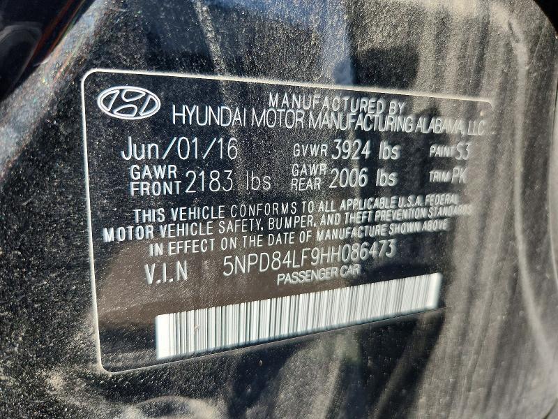 2017 HYUNDAI ELANTRA SE — Фото 13 из 13