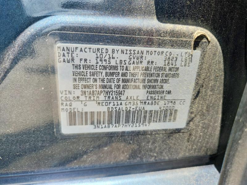 2017 NISSAN SENTRA SV — Фото 13 из 13