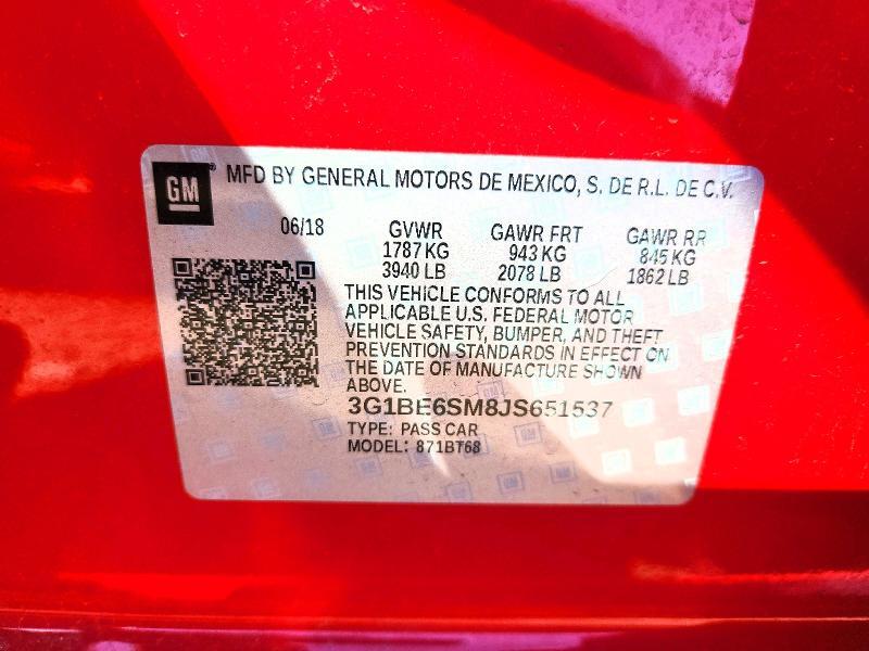 2018 CHEVROLET CRUZE LT — Фото 12 из 12