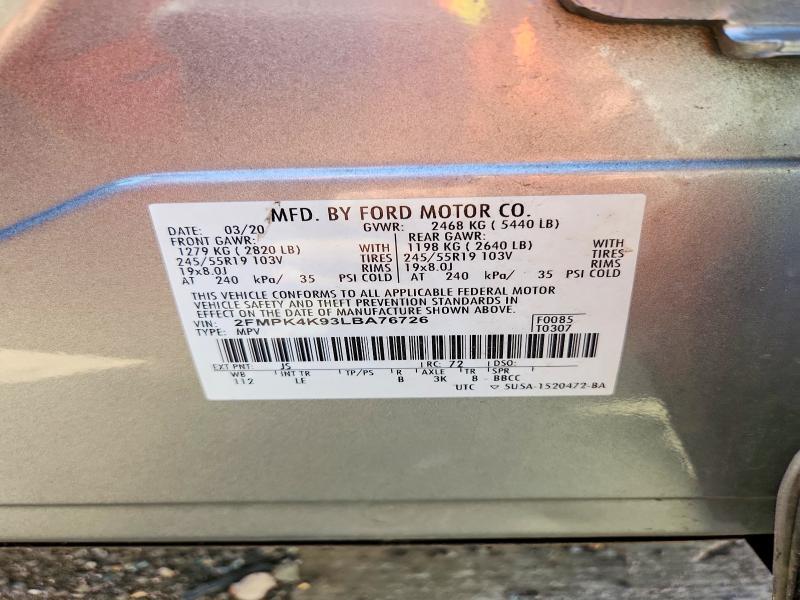 2020 FORD EDGE TITANIUM — Фото 13 из 13