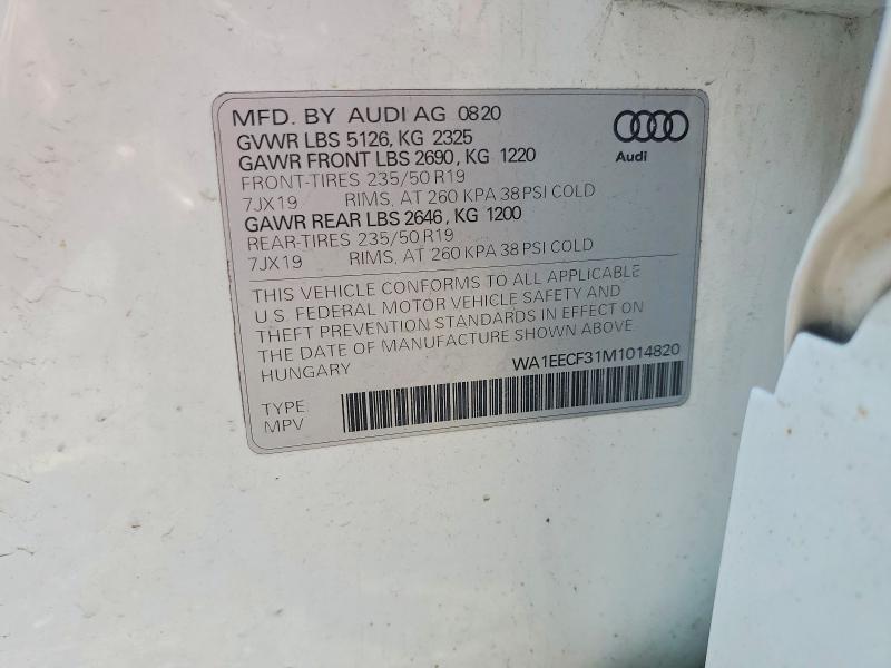 2021 AUDI Q3 PREMIUM PLUS S LINE 45 — Фото 14 из 14