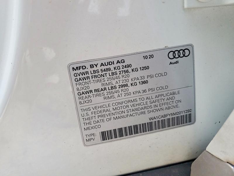 2021 AUDI Q5 PRESTIGE — Фото 13 из 13