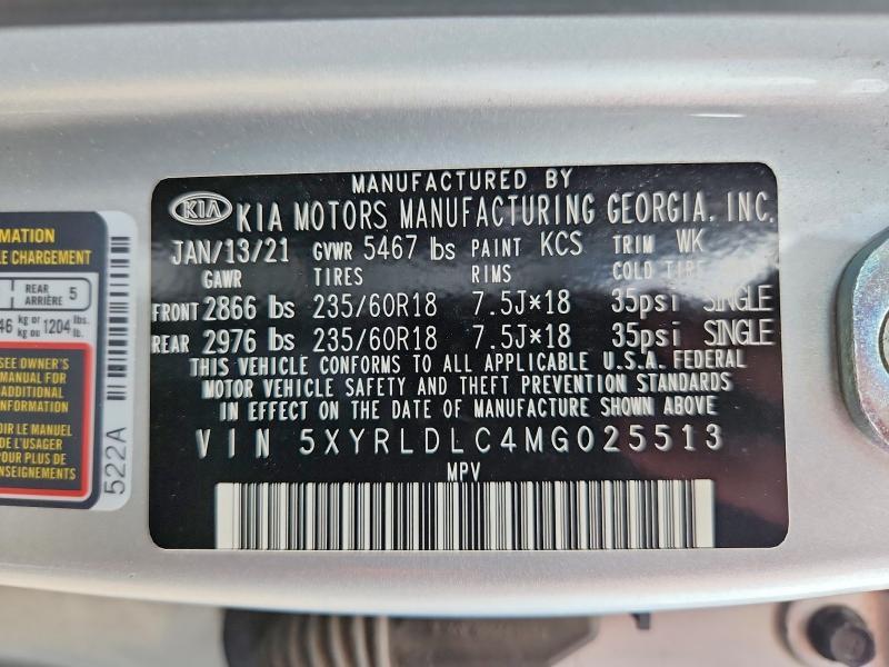 2021 KIA SORENTO S — Фото 13 из 13