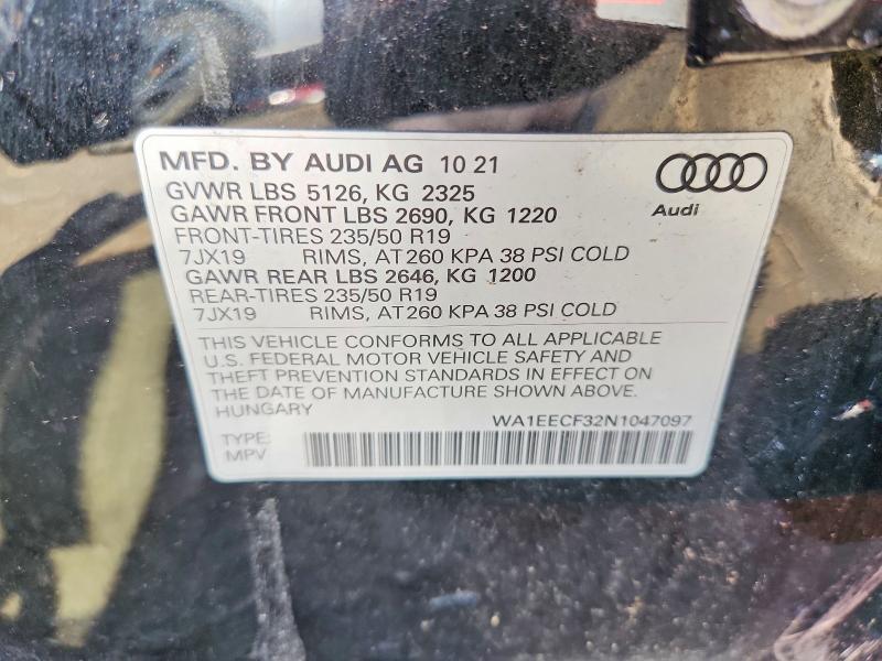 2022 AUDI Q3 PREMIUM PLUS S LINE 45 — Фото 12 из 12