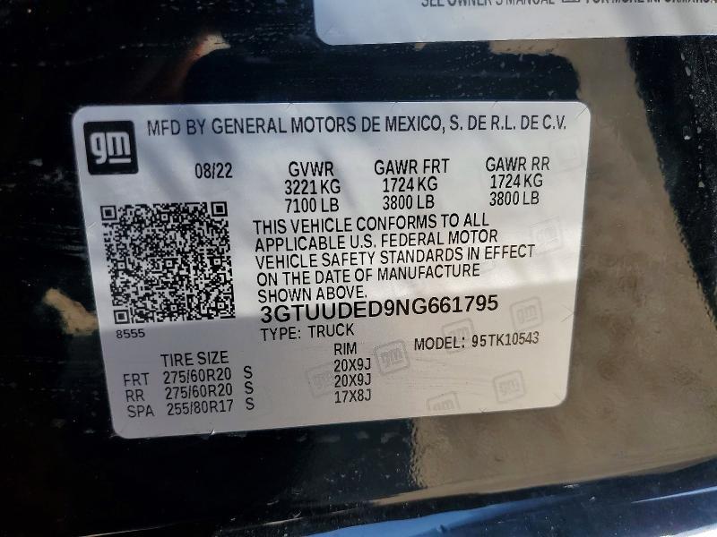 2022 GMC SIERRA K1500 SLT — Фото 13 из 13