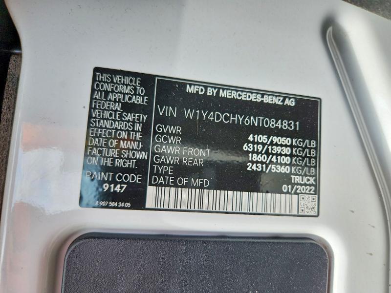 2022 MERCEDES-BENZ SPRINTER 2500 DELIVERY VAN — Фото 13 из 13