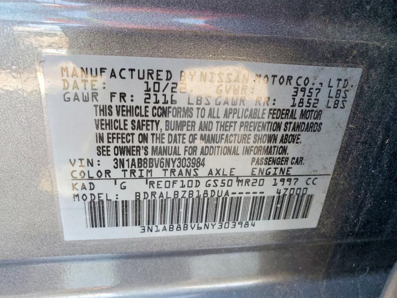 3N1AB8BV6NY303984 2022 NISSAN SENTRA photo no. 12