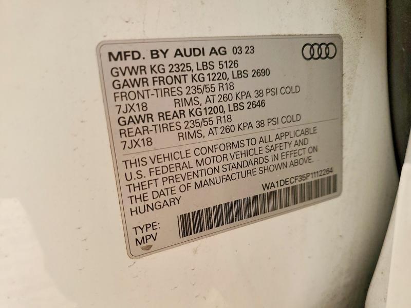 2023 AUDI Q3 PREMIUM S LINE 45 — Фото 14 из 14