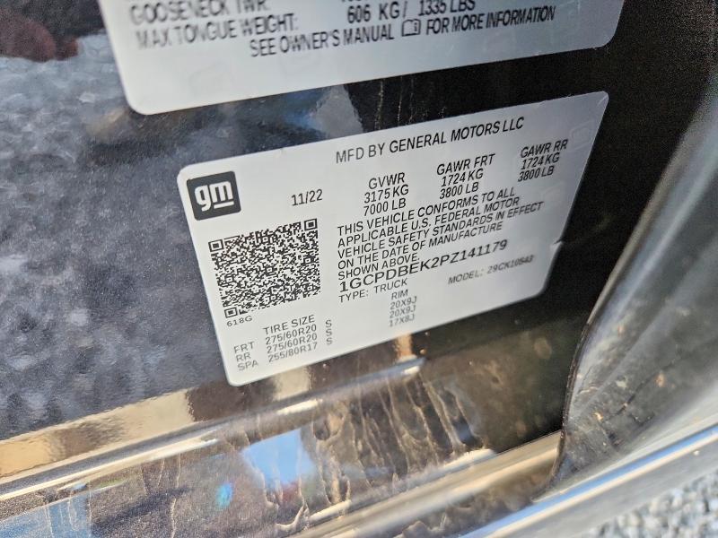 2023 CHEVROLET SILVERADO K1500 CUSTOM — Фото 12 из 12