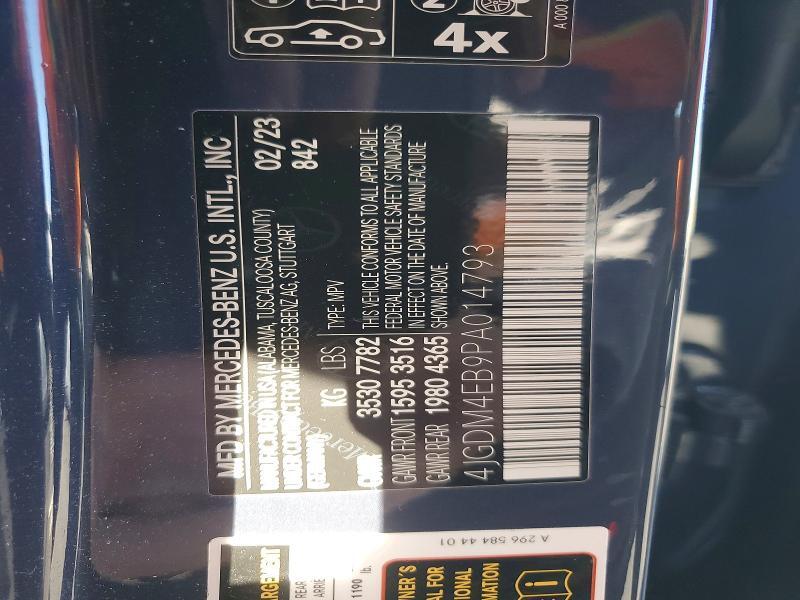 4JGDM4EB9PA014793 2023 MERCEDES-BENZ EQS SUV photo no. 12