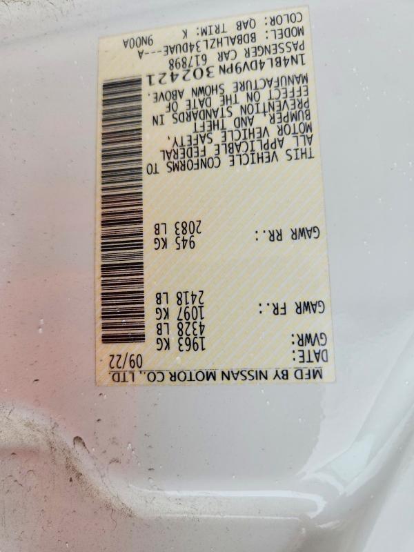 1N4BL4DV9PN302421 2023 NISSAN ALTIMA photo no. 12