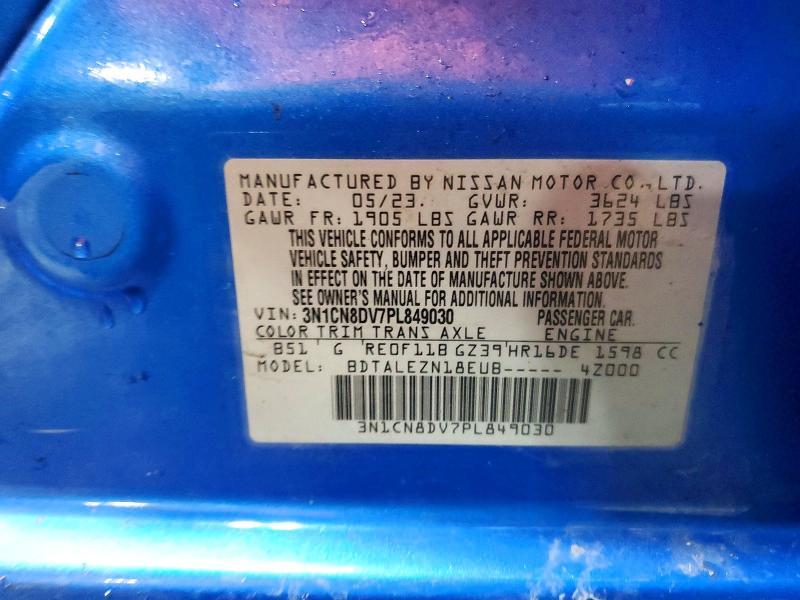 3N1CN8DV7PL849030 2023 NISSAN VERSA photo no. 12