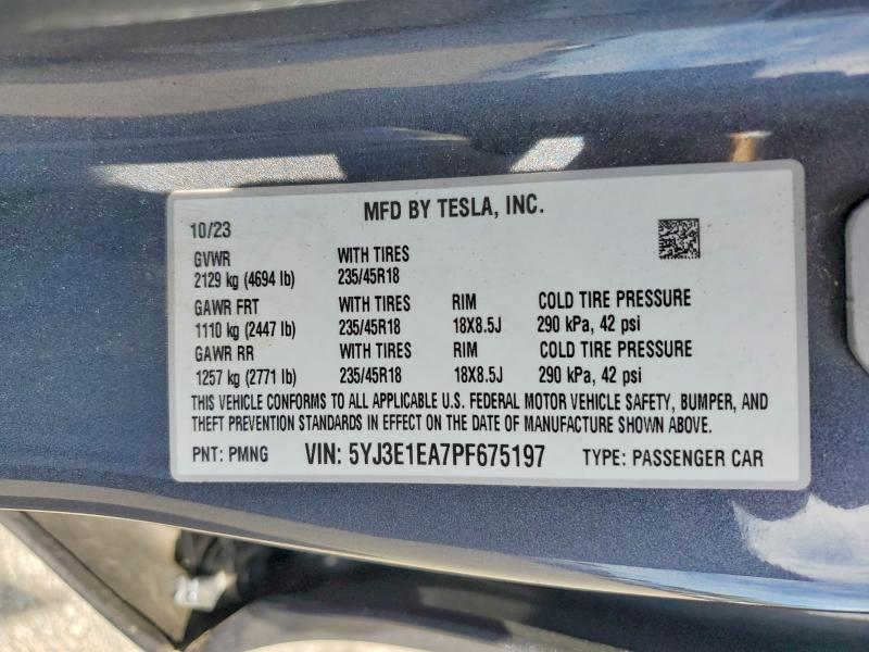 2023 TESLA MODEL 3 — Фото 12 из 12