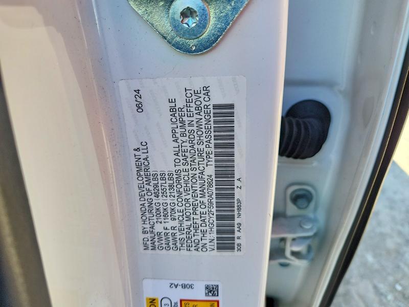 2024 HONDA ACCORD HYBRID SPORT — Фото 12 из 12