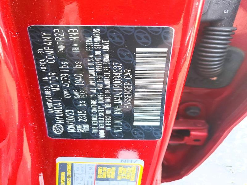 2024 HYUNDAI ELANTRA HYBRID BLUE — Фото 13 из 13