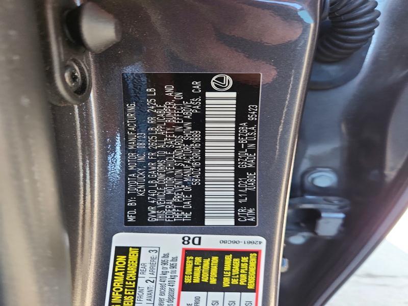 58ADZ1B13RU161889 2024 LEXUS ES 350 photo no. 12