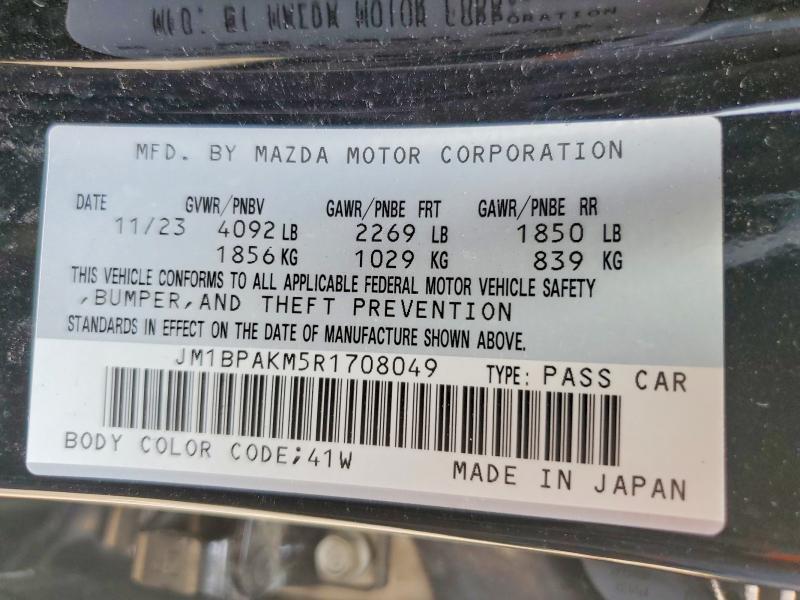 2024 MAZDA 3 SELECT SPORT — Фото 12 из 12