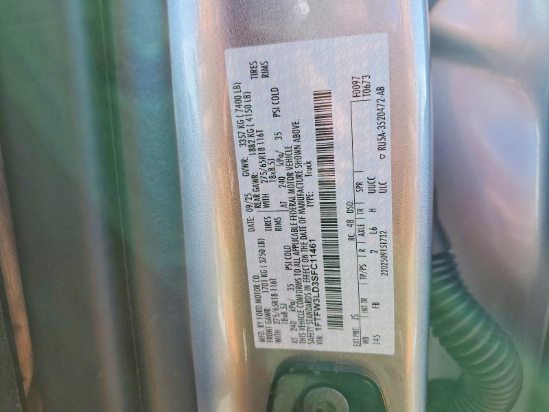 1FTFW3LD3SFC11461 2025 FORD F150 photo no. 12