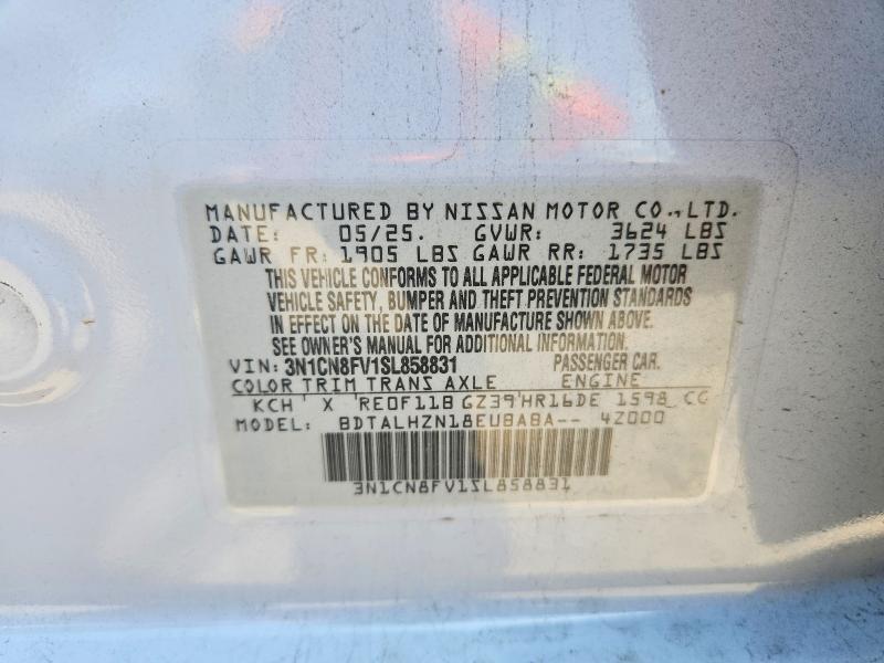 3N1CN8FV1SL858831 2025 NISSAN VERSA photo no. 12