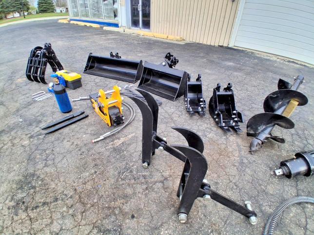 2026 MINI EXCAVATOR ATTACHMENTS: AUGER BIT + AUGER MOTORS + 200 MM BUCKET + 200 MM BUCKET + 600 MM TILT BUCKET + 1000 MM BUCKET — Фото 8 из 10