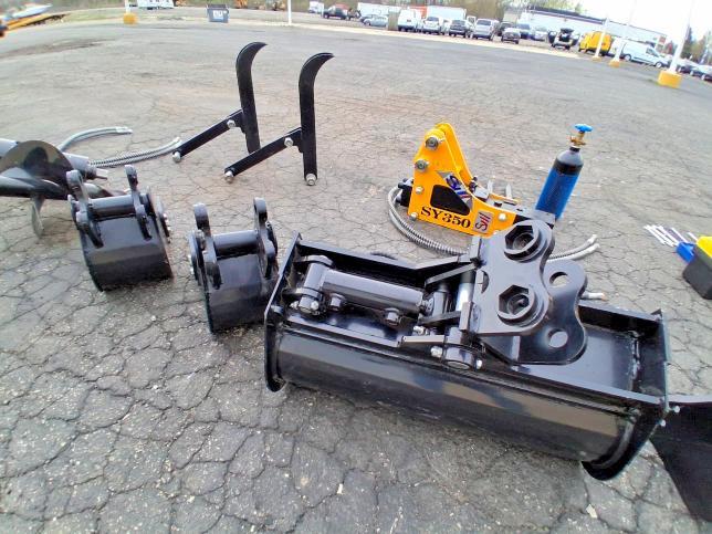 2026 MINI EXCAVATOR ATTACHMENTS: AUGER BIT + AUGER MOTORS + 200 MM BUCKET + 200 MM BUCKET + 600 MM TILT BUCKET + 1000 MM BUCKET — Фото 5 из 10