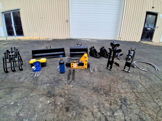 2026 MINI EXCAVATOR ATTACHMENTS: AUGER BIT + AUGER MOTORS + 200 MM BUCKET + 200 MM BUCKET + 600 MM TILT BUCKET + 1000 MM BUCKET — Фото 10 из 10
