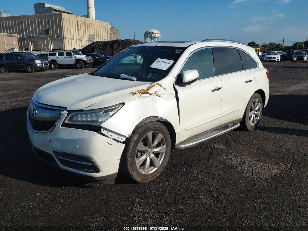 5FRYD4H8XEB005755 2014 ACURA MDX photo no. 2
