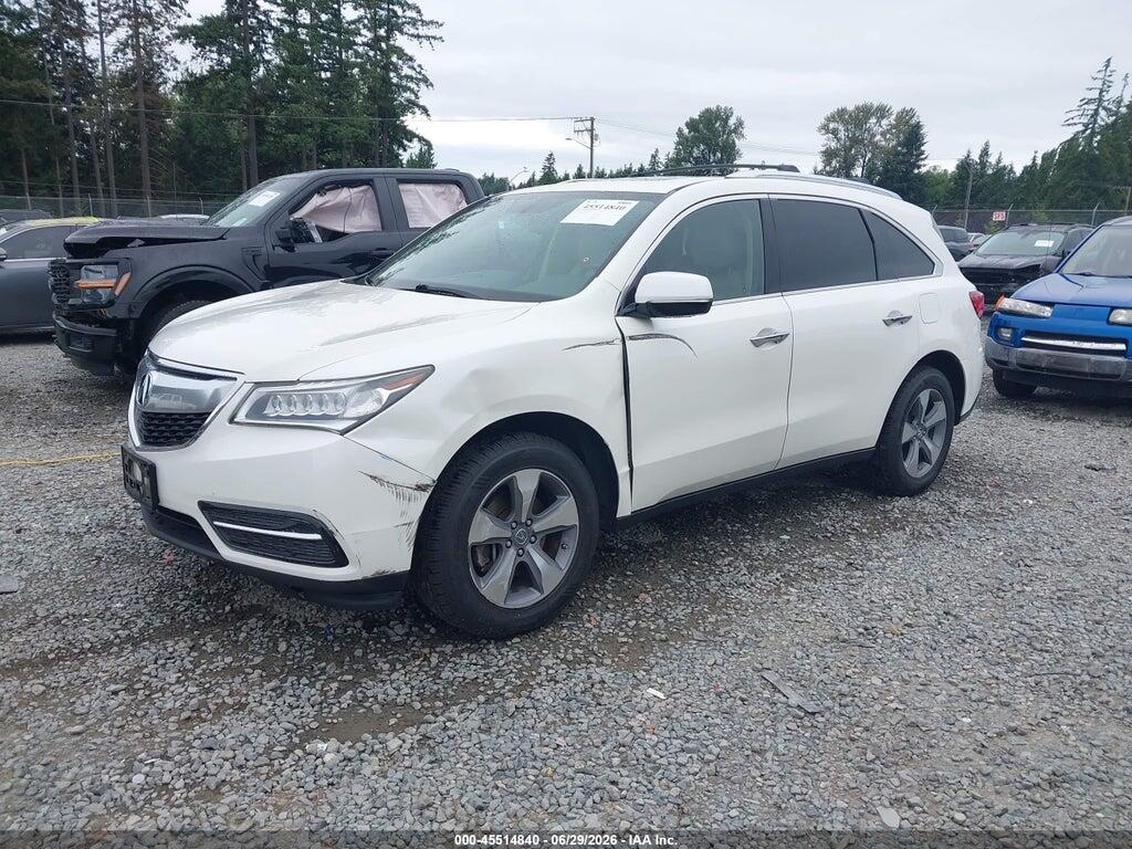 5FRYD4H24EB011210 2014 ACURA MDX photo no. 2