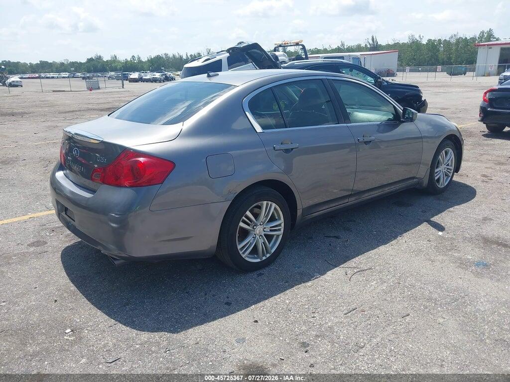 JN1DV6AR3CM862471 2012 INFINITI G25X photo no. 4