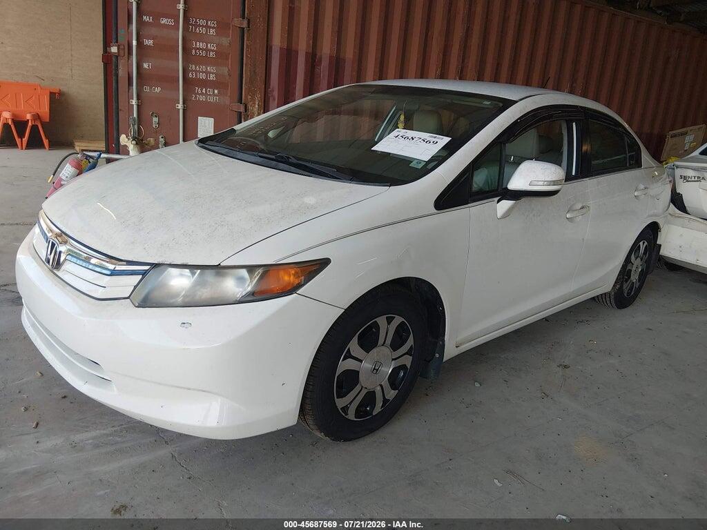 JHMFB4F34CS007795 2012 HONDA CIVIC HYBRID photo no. 2