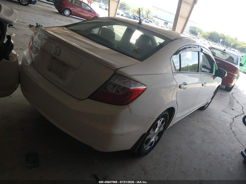 JHMFB4F34CS007795 2012 HONDA CIVIC HYBRID photo no. 4