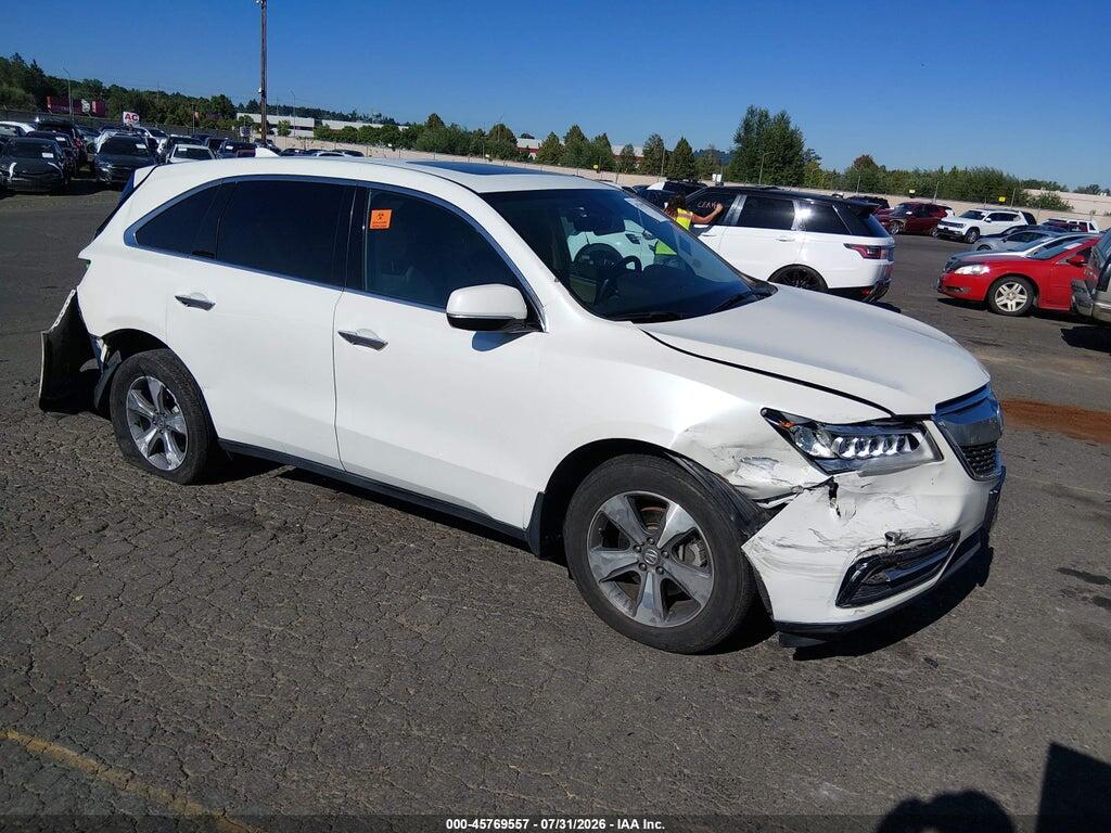 5FRYD4H23GB014294 2016 ACURA MDX photo no. 1
