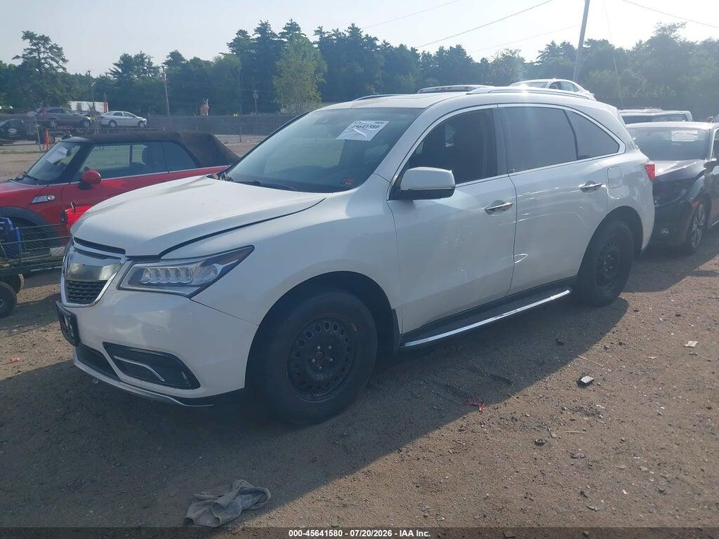 5FRYD4H68GB033474 2016 ACURA MDX photo no. 2