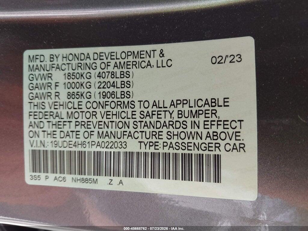 19UDE4H61PA022033 2023 ACURA INTEGRA photo no. 9