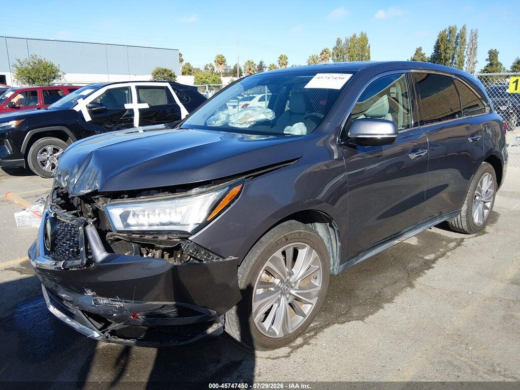 5FRYD4H54HB034985 2017 ACURA MDX photo no. 2
