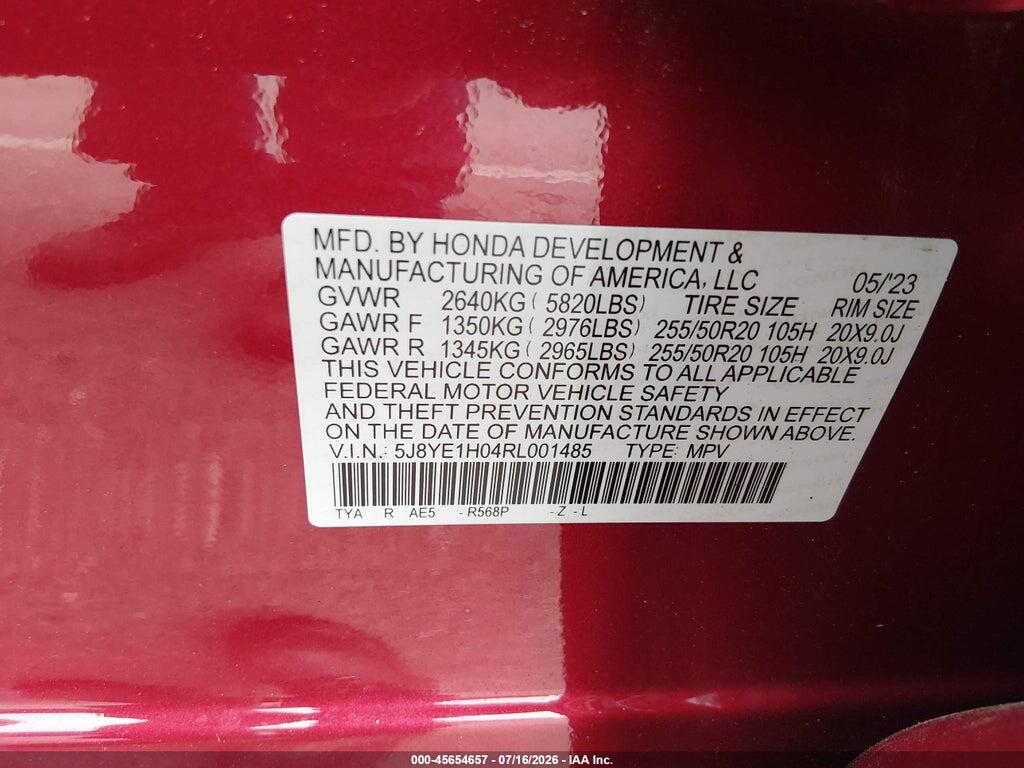 5J8YE1H04RL001485 2024 ACURA MDX photo no. 9