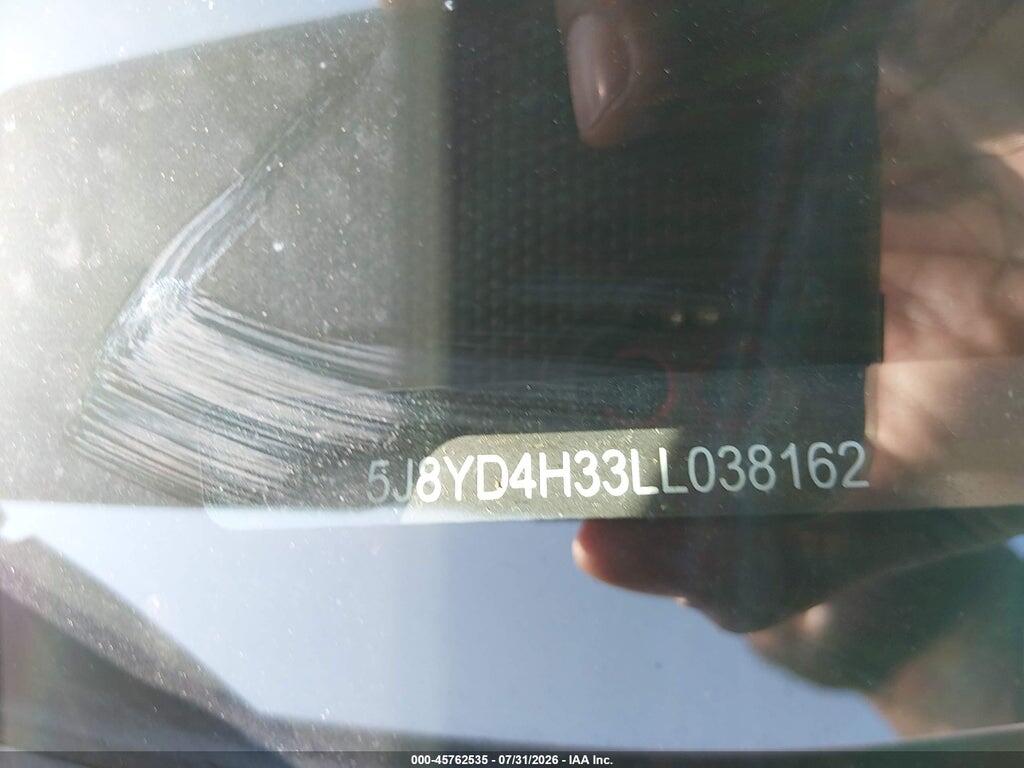 5J8YD4H33LL038162 2020 ACURA MDX photo no. 9